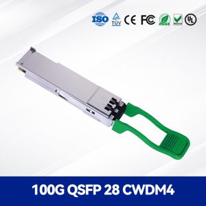 Module émetteur-récepteur optique haut débit 100G QSFP28 CWDM4 2km pour dorsale et métropolitain, accès et agrégation