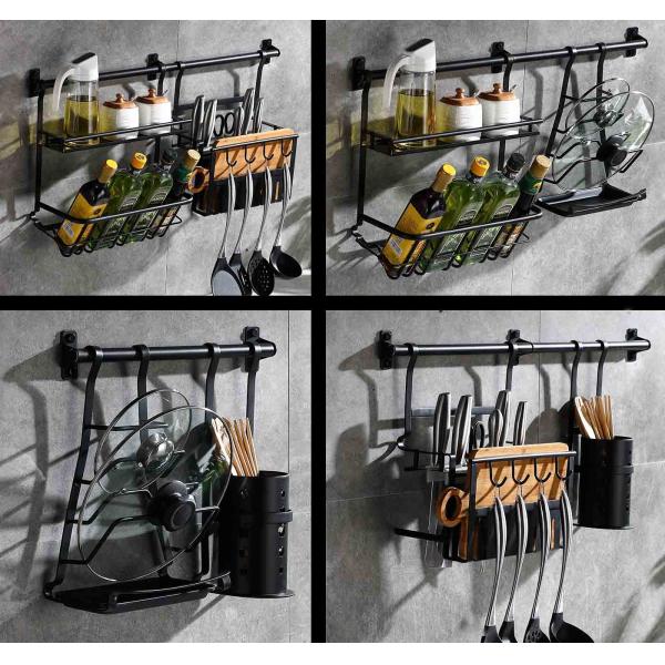 Multipurpose Wall Mounted Kitchen Shelf SUS304 Stainless Steel Material