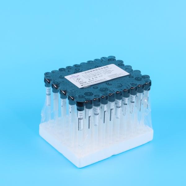 Tubo superior negro 1ml - 6ml de la sedimentación de la sangre del vacío del almacenador intermediario del citrato de sodio