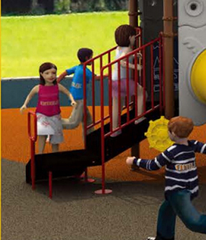 Field Series Galvanized Steel Outdoor Playground Equipment For Children