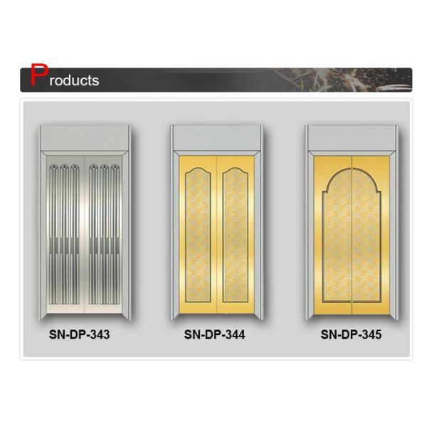 Altura 2100mm de abertura de aço de vidro luxuosa do painel 2000mm da porta do elevador