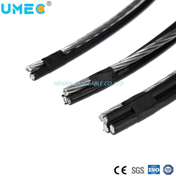 Cable de queda de serviço triplex isolado 2AWG Clam/Conch/Shrimp Cable de queda de serviço triplex ABC Cable para sobrecarga