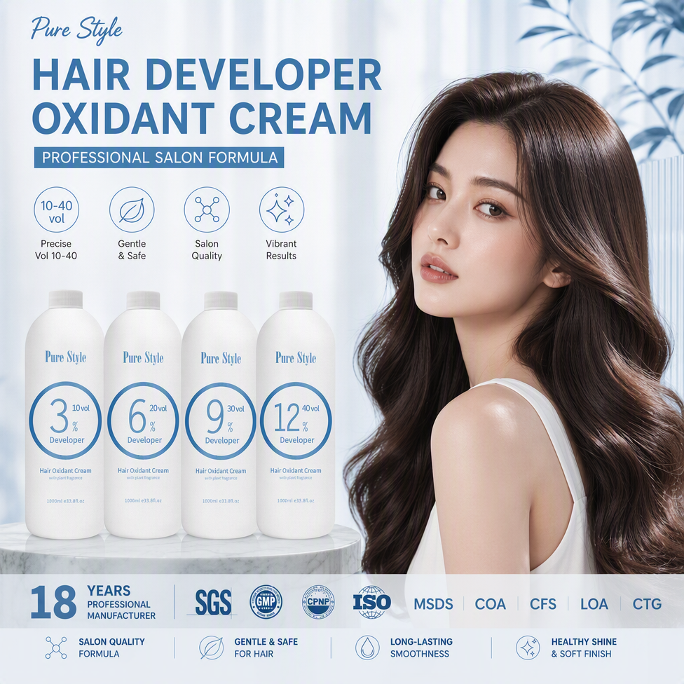 Salon Hair Developer 3% 6% 9% 12% Hair Peroxide Cream for Professional Salon Use