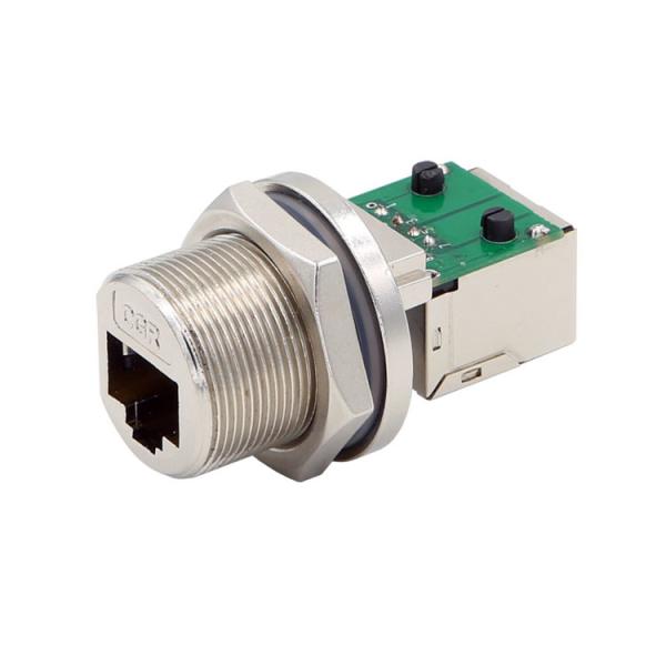 Waterproof, RJ45 connector, metal housing, IP67， RJ45 Modular Jack ,  HULYN