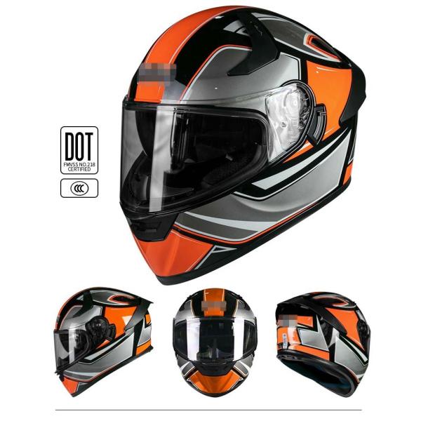 High Density EPS Liner DOT Approved Full Face Helmet for Motorcycle and Mountain Bike
