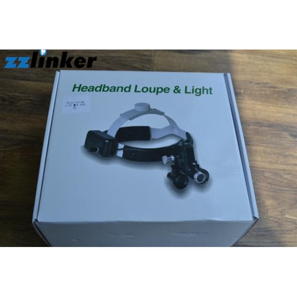 Surgeons Loops Dental Magnifying Glasses With Light , Dental Headband Loupes 65000Lux