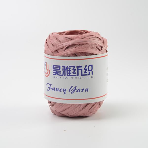 colorful hand knitting Raffia yarn Crochet Ribbon Yarn for handmade bags