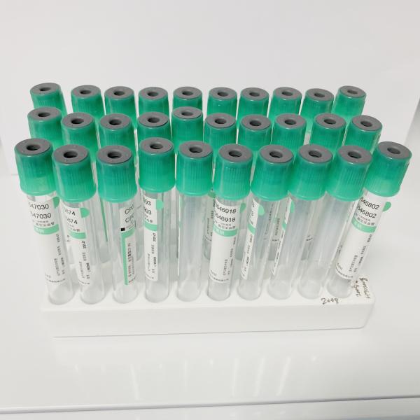 O plasma da heparina do sódio do lítio do sódio do tubo da heparina do lítio do teste de laboratório recolhe