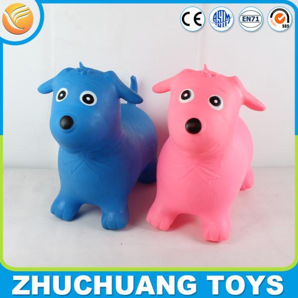 pvc plastic inflatable jumping dog