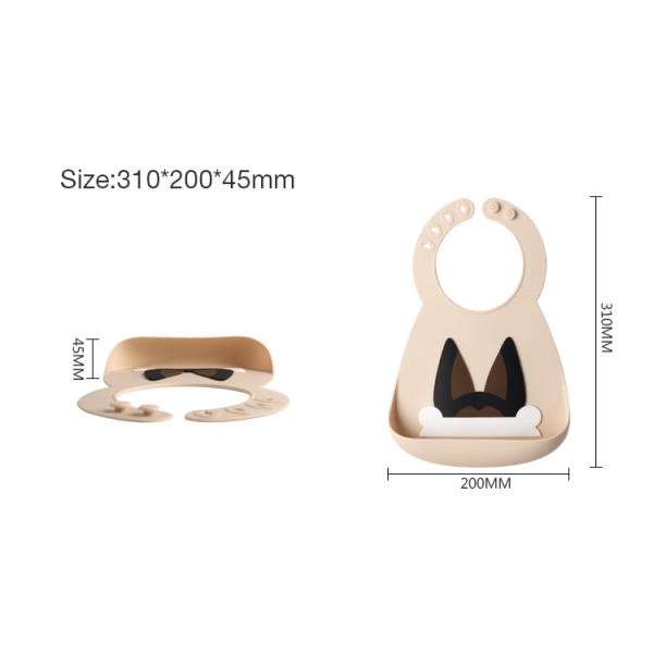 BSCI Waterproof Silicone Baby Bibs Four Seasons