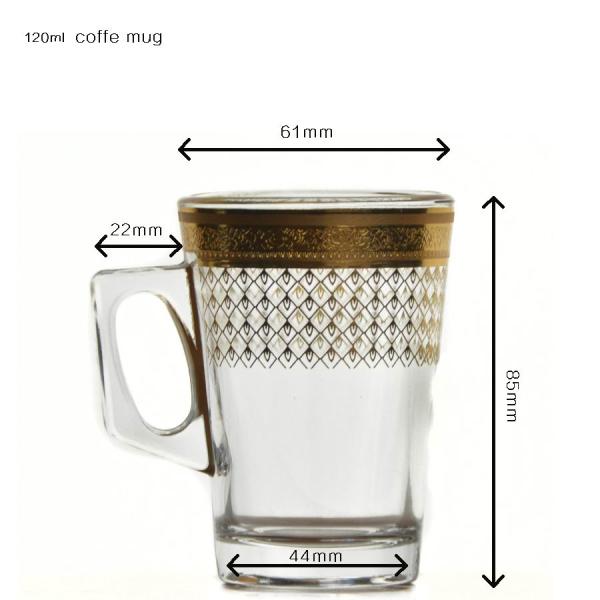 Золотые украшенные стекла Tumbler этикеты золота выпивая