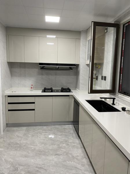 Italian Modern Design Wooden Kitchen Cabinets Wall Cabinet Full Set