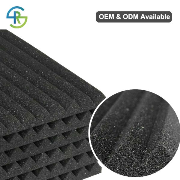 500x500mm 600mmx600mm Acoustic Foam Panels Sound Absorbing Foam Wedge Shaped
