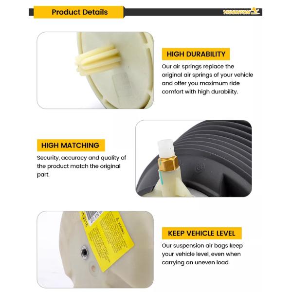 Подвесной рессора весны воздуха лепестка TRS-220SCN резиновая свертывая для тележки