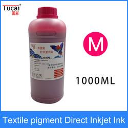 1000ML DTG Pigment Ink White Textile Garment Fabric Printer Ink For Epson Dx6 Dx7 Dx9