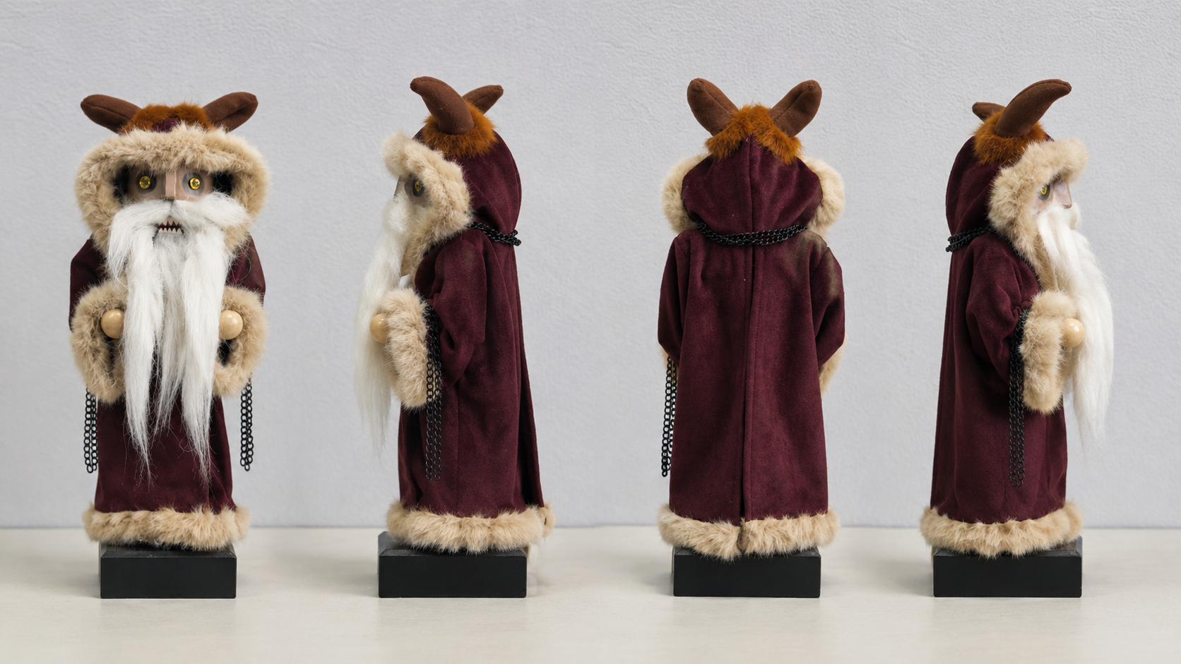 Custom Hooded Winter Owl Nutcracker Figure for Christmas Display
