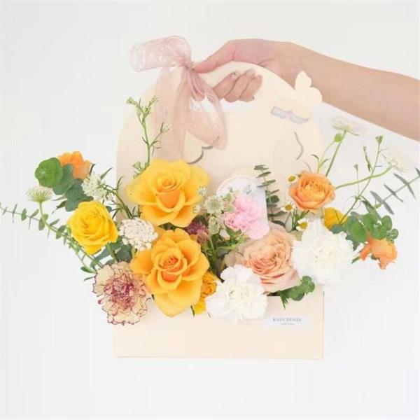 Настраиваемые различные формы красочные складывающиеся перерабатываемые коробки для цветов