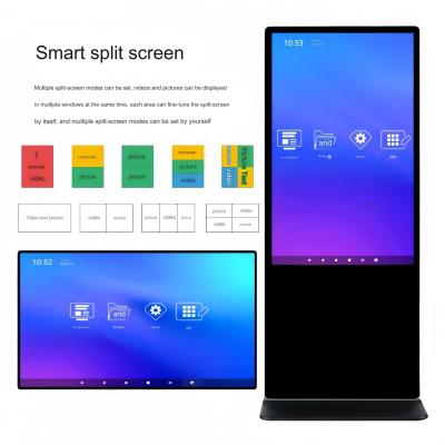55inch LCD Wall Mounted Advertising Screen Display Touch Screen For Business