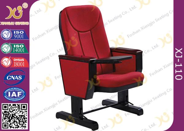 560mm Center Distance Fabric Cushion Padded Church Chairs For Meeting Room​