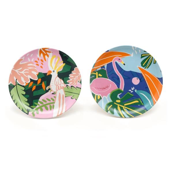 Горячая продажа 8 дюймов посуда керамика высокое качество красочная салатная тарелка для весны летом Порцелановый блюдо