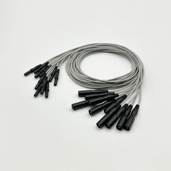 Eletrodo 1.5MM 2mm Pin Fêmea a 1.5MM 2mm Homem Tens de Chumbo fio Agulha Tens de Chumbo