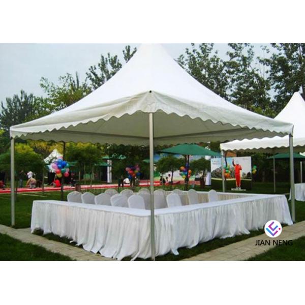 PVC Fabric Cover Aluminium Pagoda Tent Retardant 100 Km / H Wind Loading