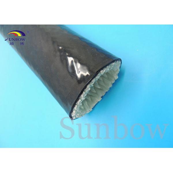 Flame Retardant Fireproof Sleeve Fireproof fiberglass sleeving coated silicone rubber