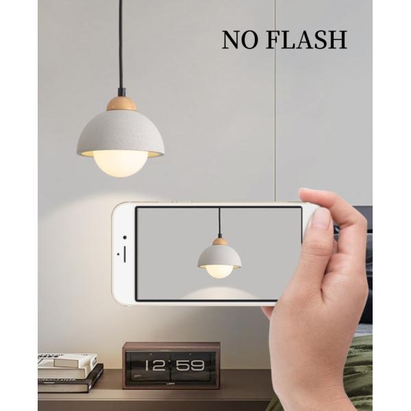 Ваби Саби стиль Цементный подвесок Светлый деревенский стеклянный люстра для спальни / столовой