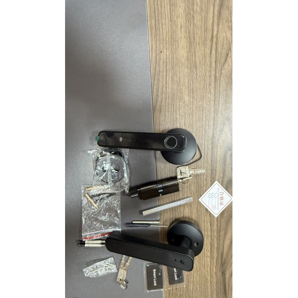 Qleung Smart Handle Lock S604N Fingerprint Password Card Key Unlocking Tuya Smart Home Lock