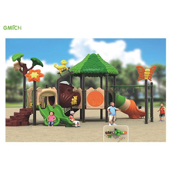 CE SGS Kids Outside Play Equipment Plastic Outdoor Playground 810*420*390CM