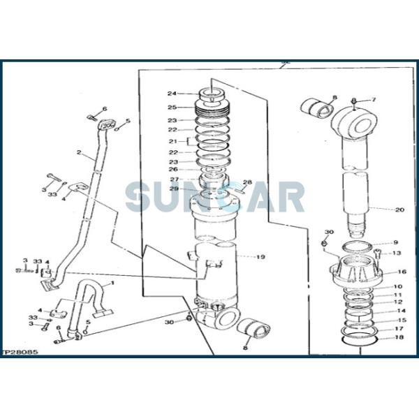 AT192097 Excavator DEERE Bucket Cylinder Seal Repair Kit of 790