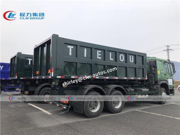 Rolo de Sinotruk Howo 336hp 20m3 no rolo fora do caminhão de lixo