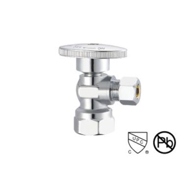 Lead Free Brass Angle Valve With Packing Nut Hreaded SS Copper Angle Valve Threaded  Faucet Angle Valve