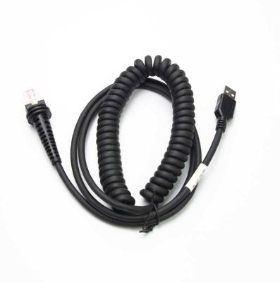 Spiral PVC USB Barcode Scanner Cord For Honeywell 1900GSR 1902GHD