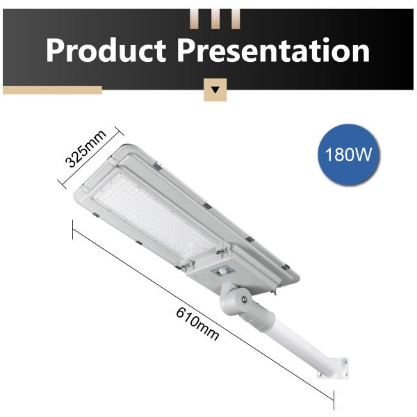 Алюминиевые 400 Вт солнечные уличные фонари 6500K 400W Движение датчик уличные фонари