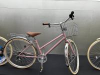 Elegantes bicicletas urbanas com manobras planas Pink 6 Speed Bike