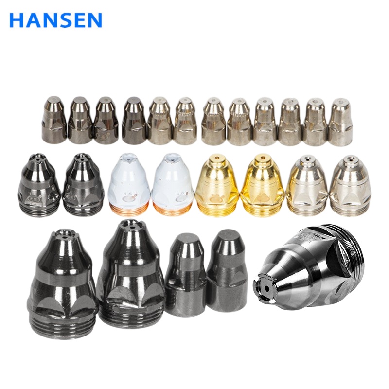 High Quality P80 Plasma Cutting Torch Consumables, Nozzle Tips & Electrode, Factory Direct Sale, Air Plasma Cutting Torch Spare Parts for LGK‑100 LGK‑120 Cutting Machine