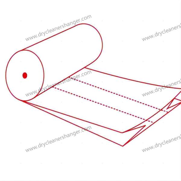 Transparent Perforated Cleaners Plastic Bags LDPE On Roll For Cleaners