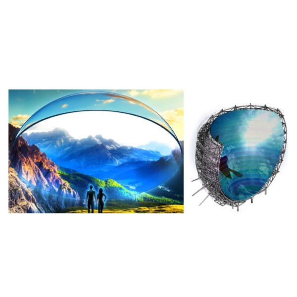 Immersive LED Display Seamless Design GOB Tech Better Protection360°+180° Panoramic ScreenHigh Resolution and High Refresh Rate