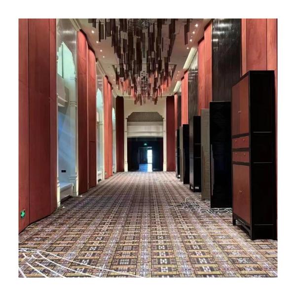 Modern Design Style High Pile Commercial Room Custom Printed Nylon Wall to Wall Carpet