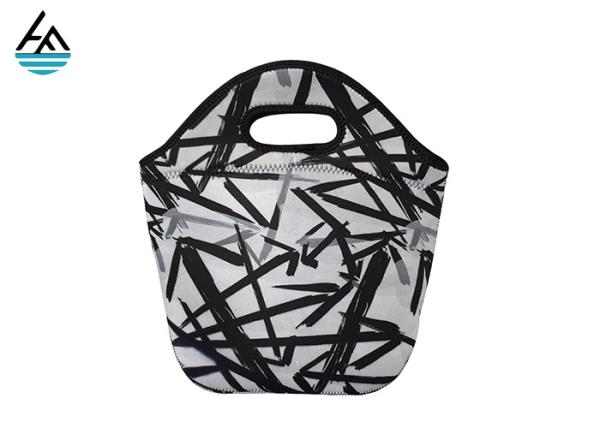 Colorful Waterproof Personalized Neoprene Lunch Tote Eco - Friendly Bag For Women