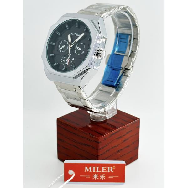 Роскошные кварцевые часы для мужчин Из нержавеющей стали Платье наручные часы мужчины Водостойкие хронографные часы