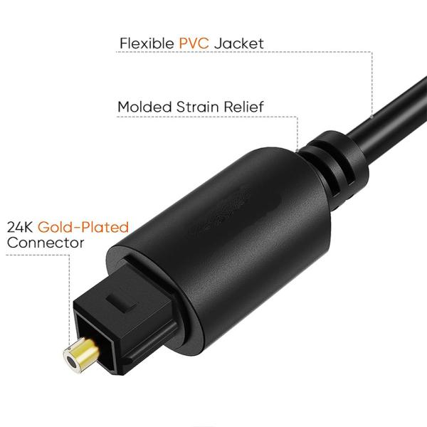 RoHS Single Mode Fiber Optic Cable OPT para OPT para Hifi Audio