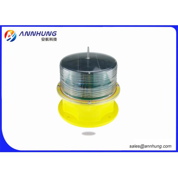 Steady Burning and Flashing Solar Obstruction Light for High Pole
