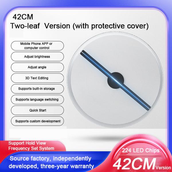 Display de publicidad de hologramas realistas Gran ventilador de hologramas 3D para centros comerciales