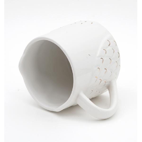 Дизайн на заказ Белая 16 унций 3D ручная краска Глинистая посуда Сова кружка Керамический кофе