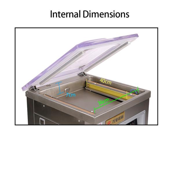 20 L/S Коммерческая вакуумная упаковочная машина для сырного мяса хлеба Модель DZ-400