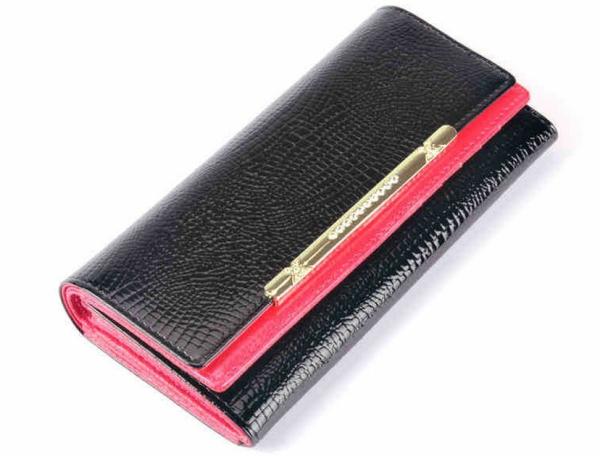 2016 new crocodile pattern leather Ms. leather wallet female long section of high-capacity double wallet