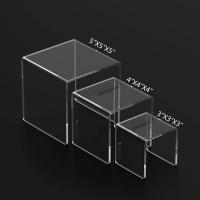 Affichage acrylique transparent Rack Riser Stand Vitrine pour les bijoux de dessert