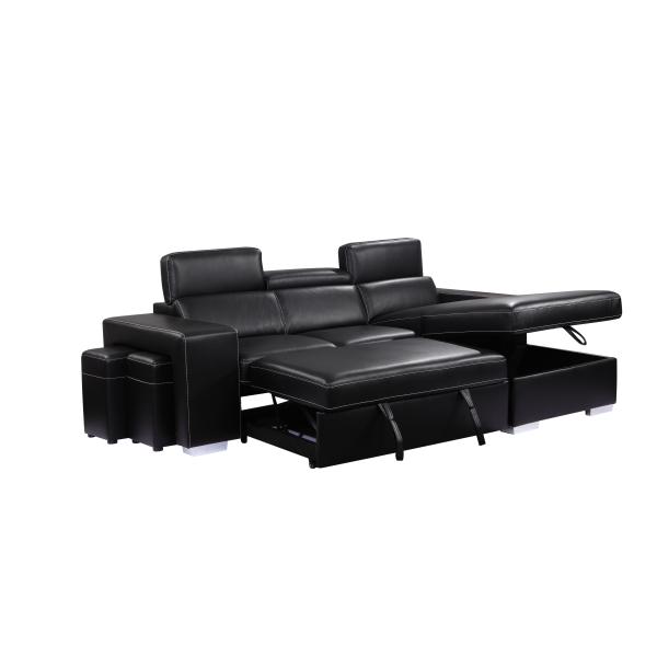 OEM/ODM Furniture Manufacturer hot sale high quality luxury leather sofa set living room Pull out Sofa bed